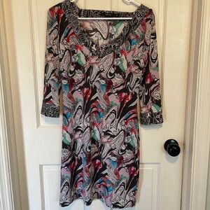 Vertigo Dress‎ artsy multi color size medium